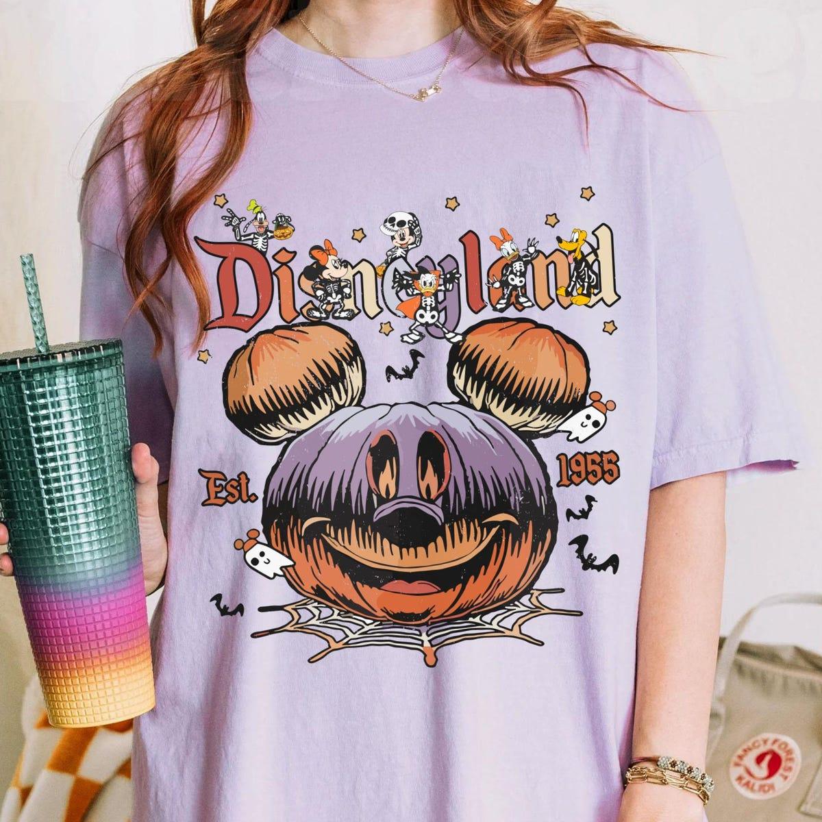 Mickey And Friends Skeleton Halloween Mickey Pumpkin Shirt 1