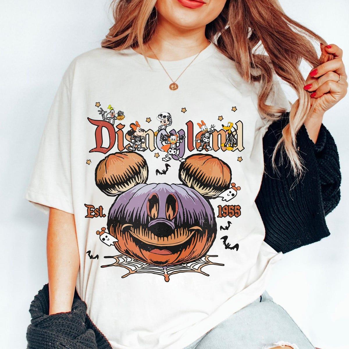 Mickey And Friends Skeleton Halloween Mickey Pumpkin Shirt 3