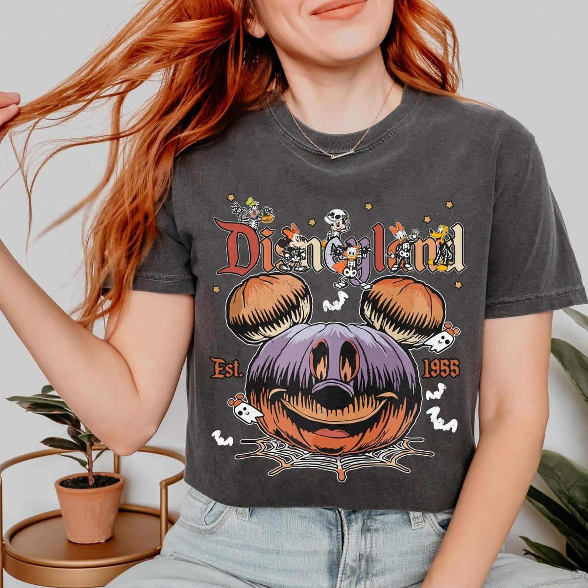 Mickey And Friends Skeleton Halloween Mickey Pumpkin Shirt 6