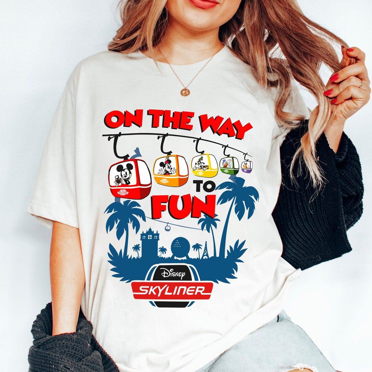 Mickey And Friends Skyliner Travel The World From Above Shirt 1