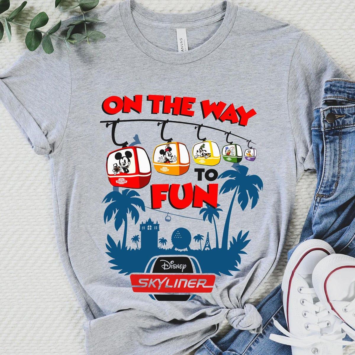 Mickey And Friends Skyliner Travel The World From Above Shirt 2