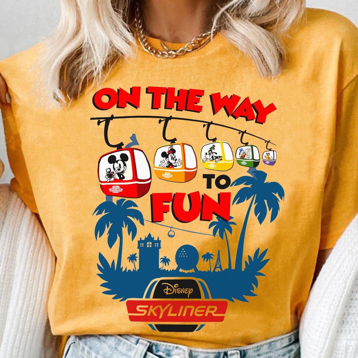 Mickey And Friends Skyliner Travel The World From Above Shirt 5