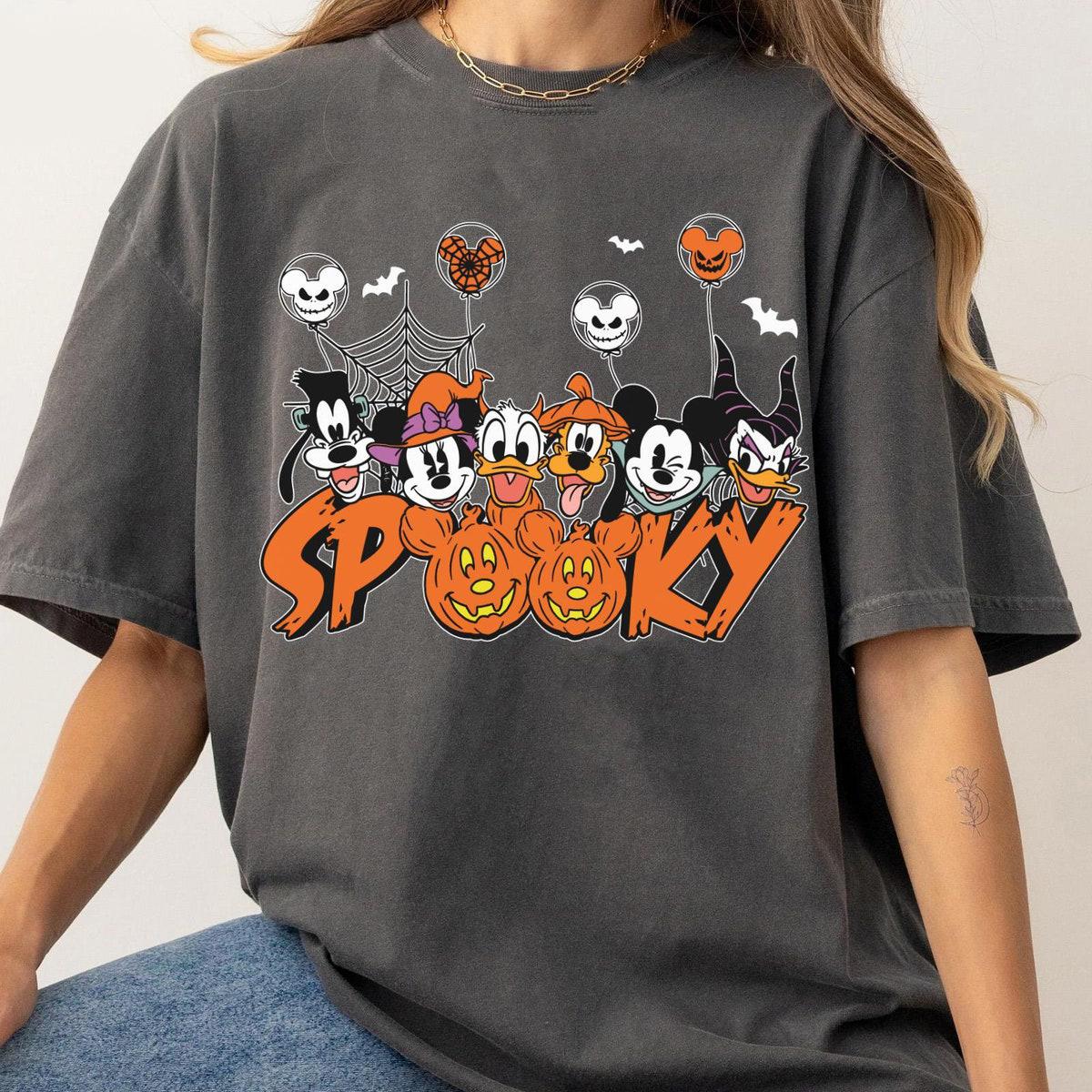 Mickey And Friends Spooky Pumpkin Halloween Matching Shirt 2