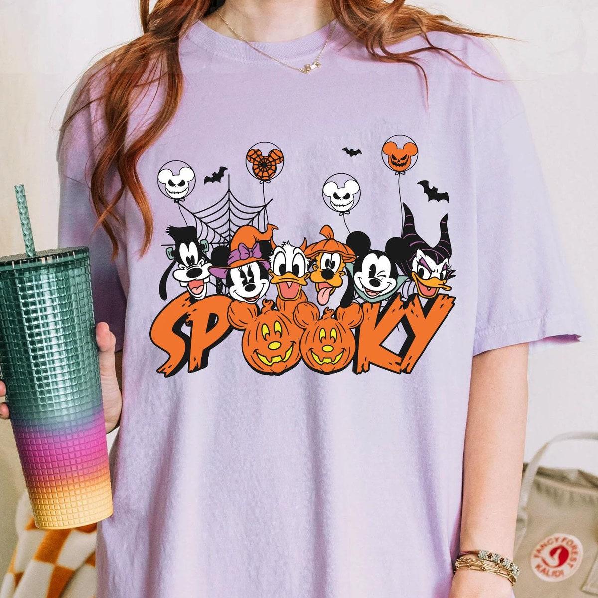 Mickey And Friends Spooky Pumpkin Halloween Matching Shirt 3