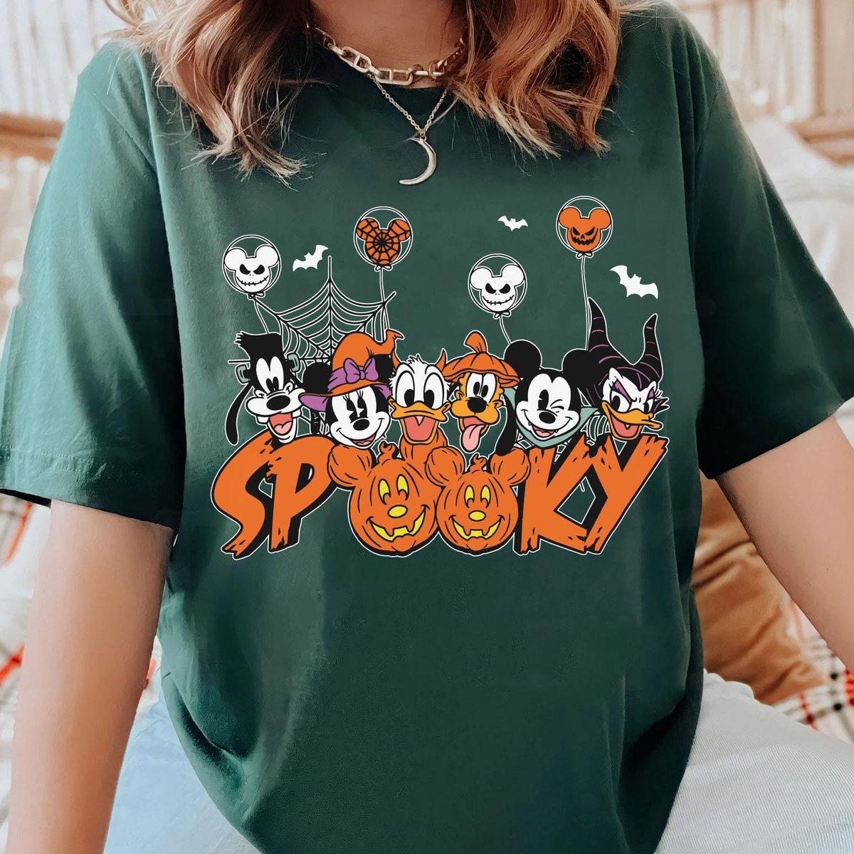 Mickey And Friends Spooky Pumpkin Halloween Matching Shirt 4