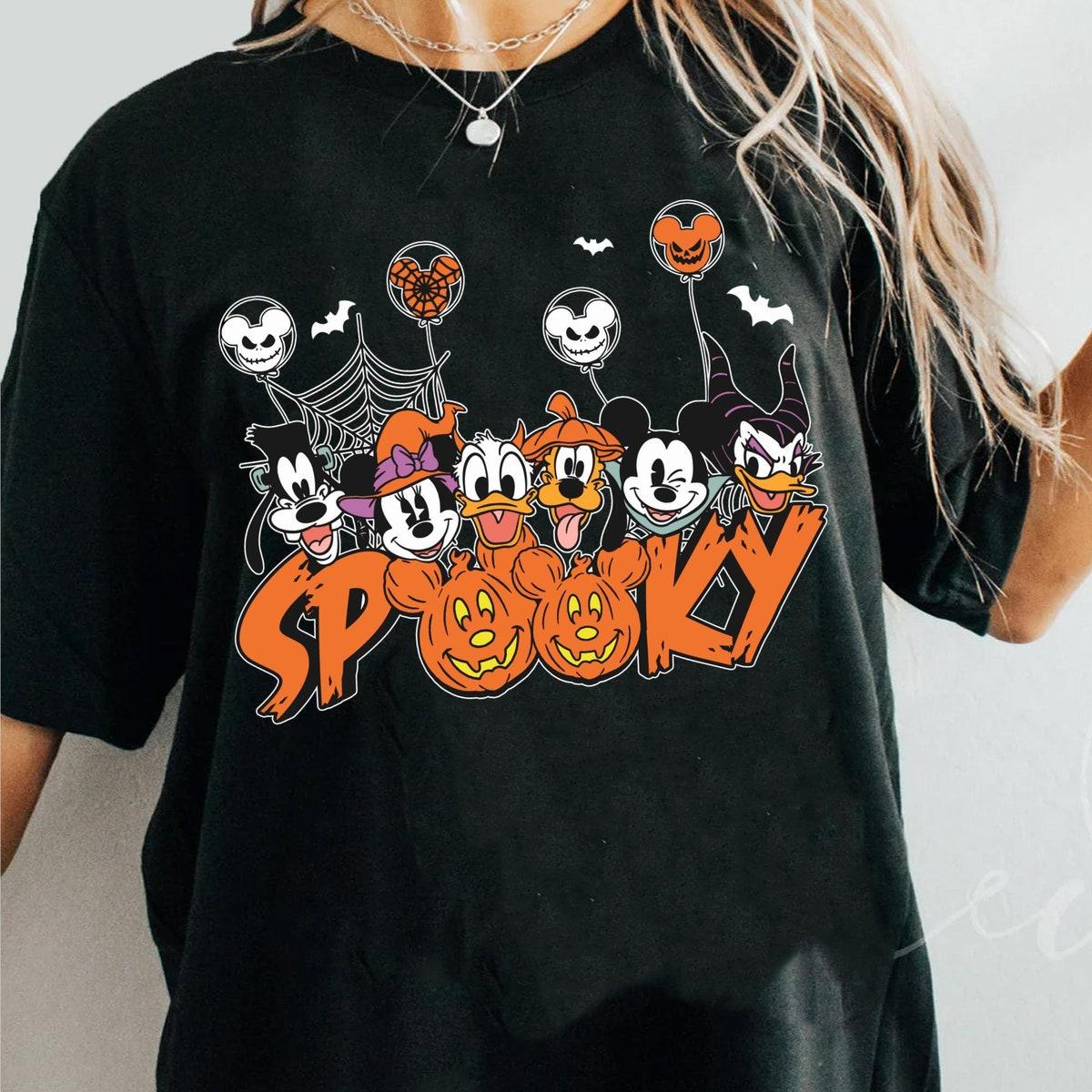 Mickey And Friends Spooky Pumpkin Halloween Matching Shirt 6