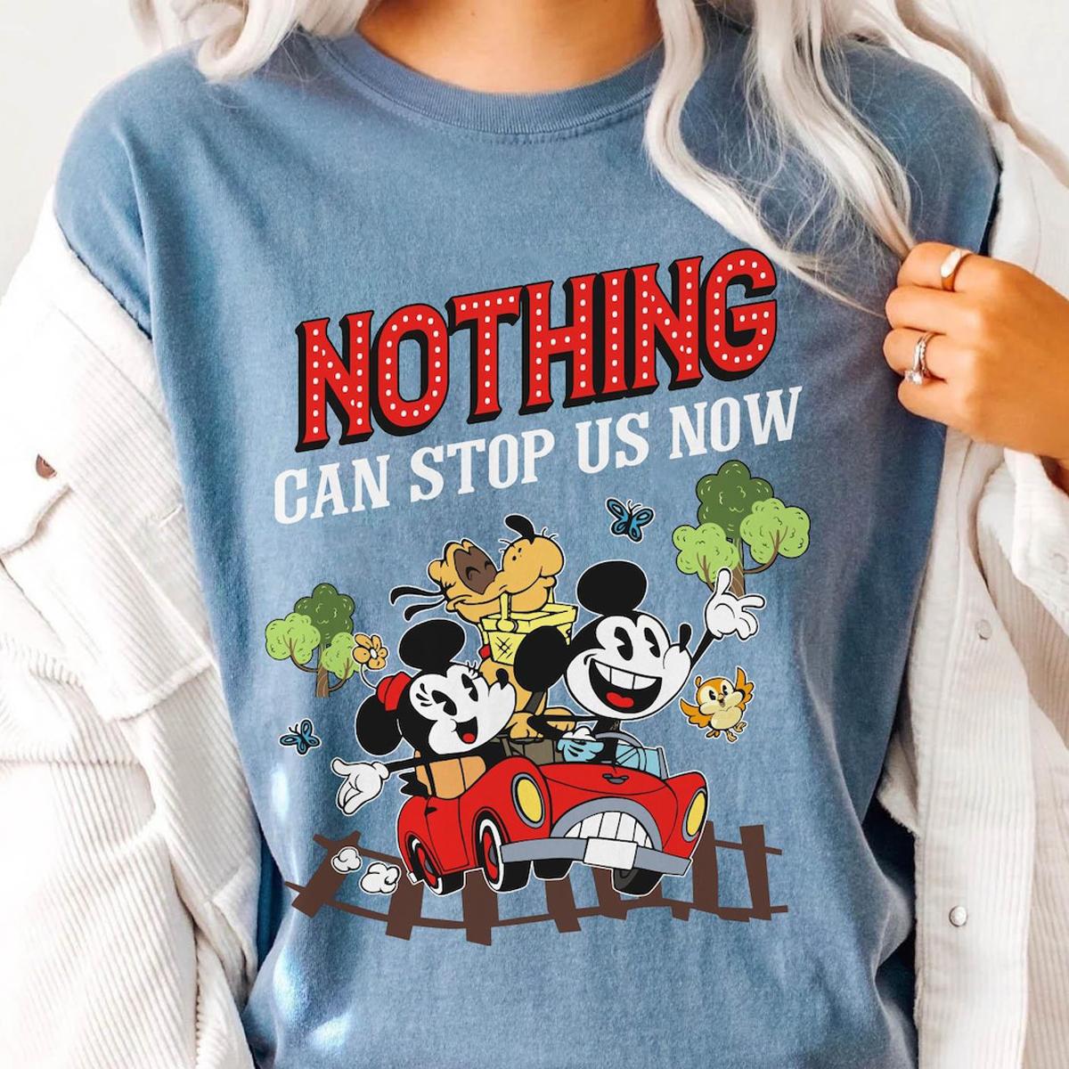 Mickey And Minnies Runaway Railway Pluto Chuuby Nothing Can Stop Us Now Shirt 3