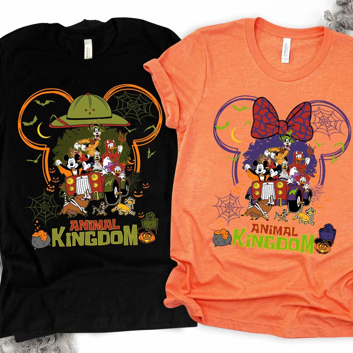 Mickey Friends Animal Kingdom Halloween Couple Shirt 1