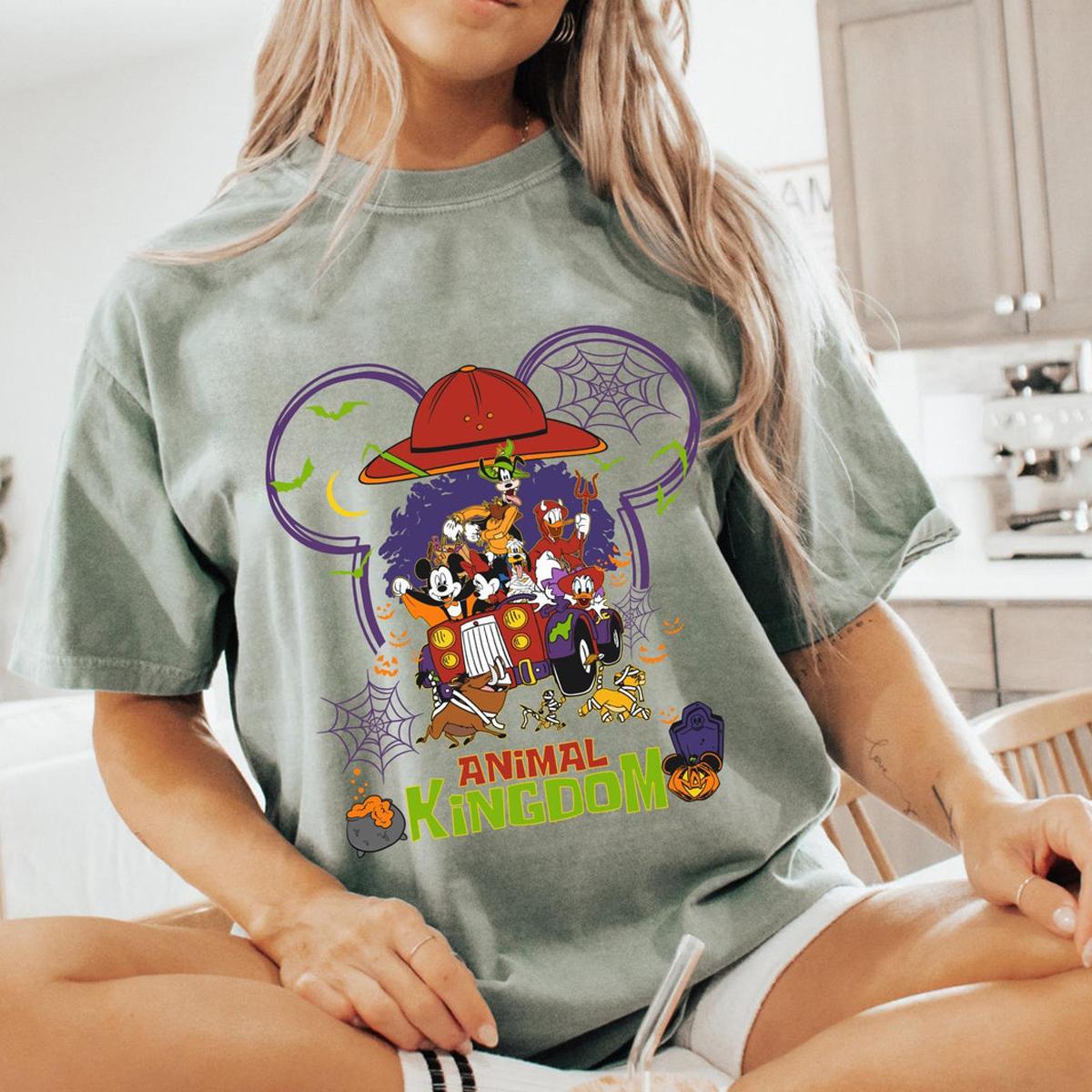 Mickey Friends Animal Kingdom Halloween Couple Shirt 4