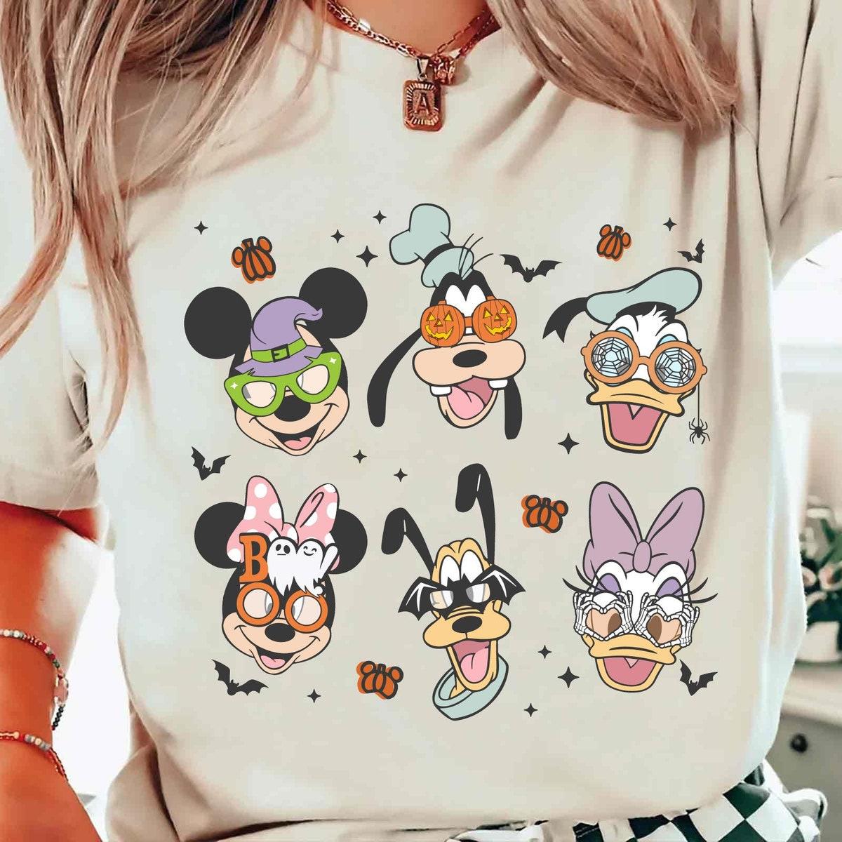 Mickey Friends Funny Halloween Sunglass Halloween Matching Shirt 1