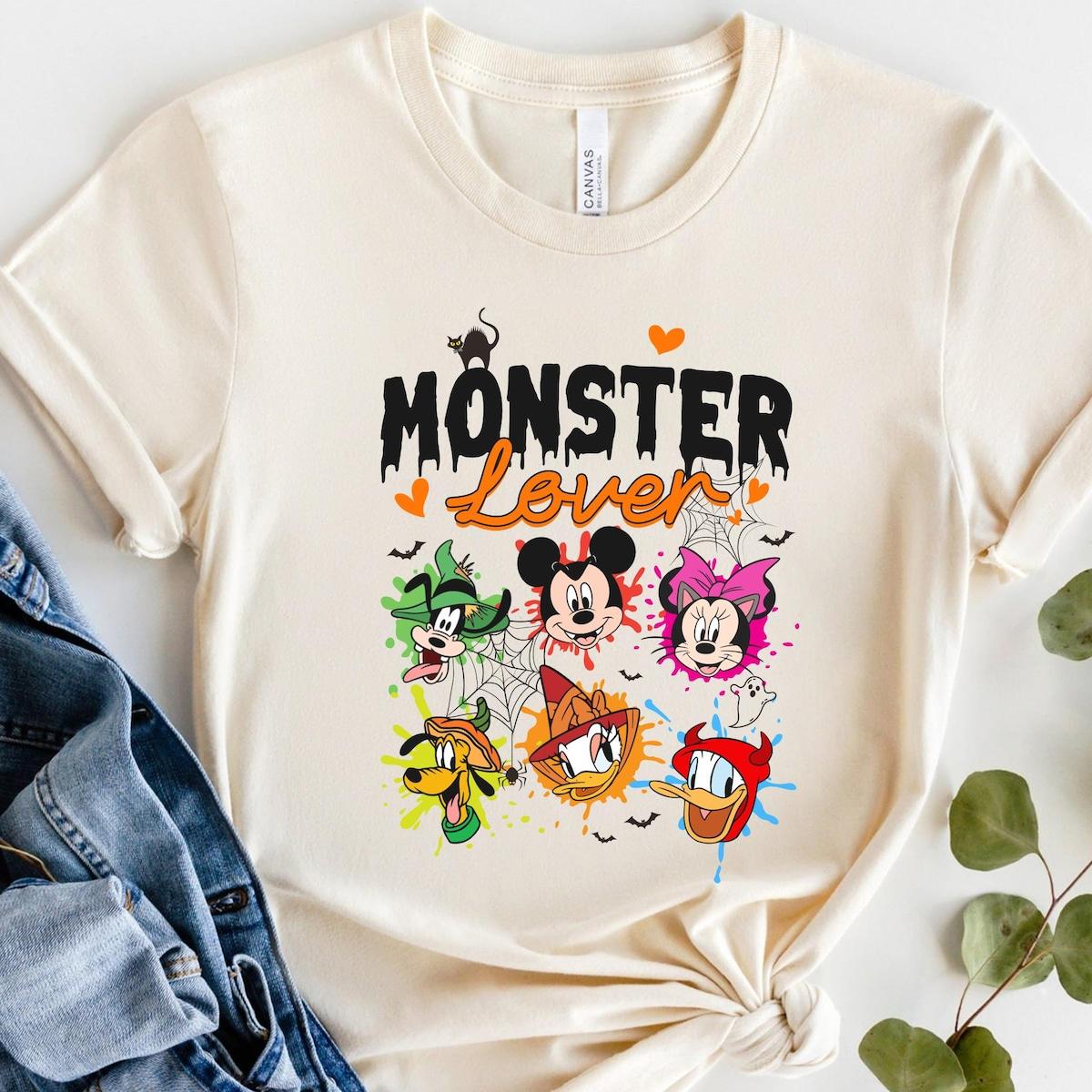 Mickey Friends Halloween Monster Lover Shirt 4