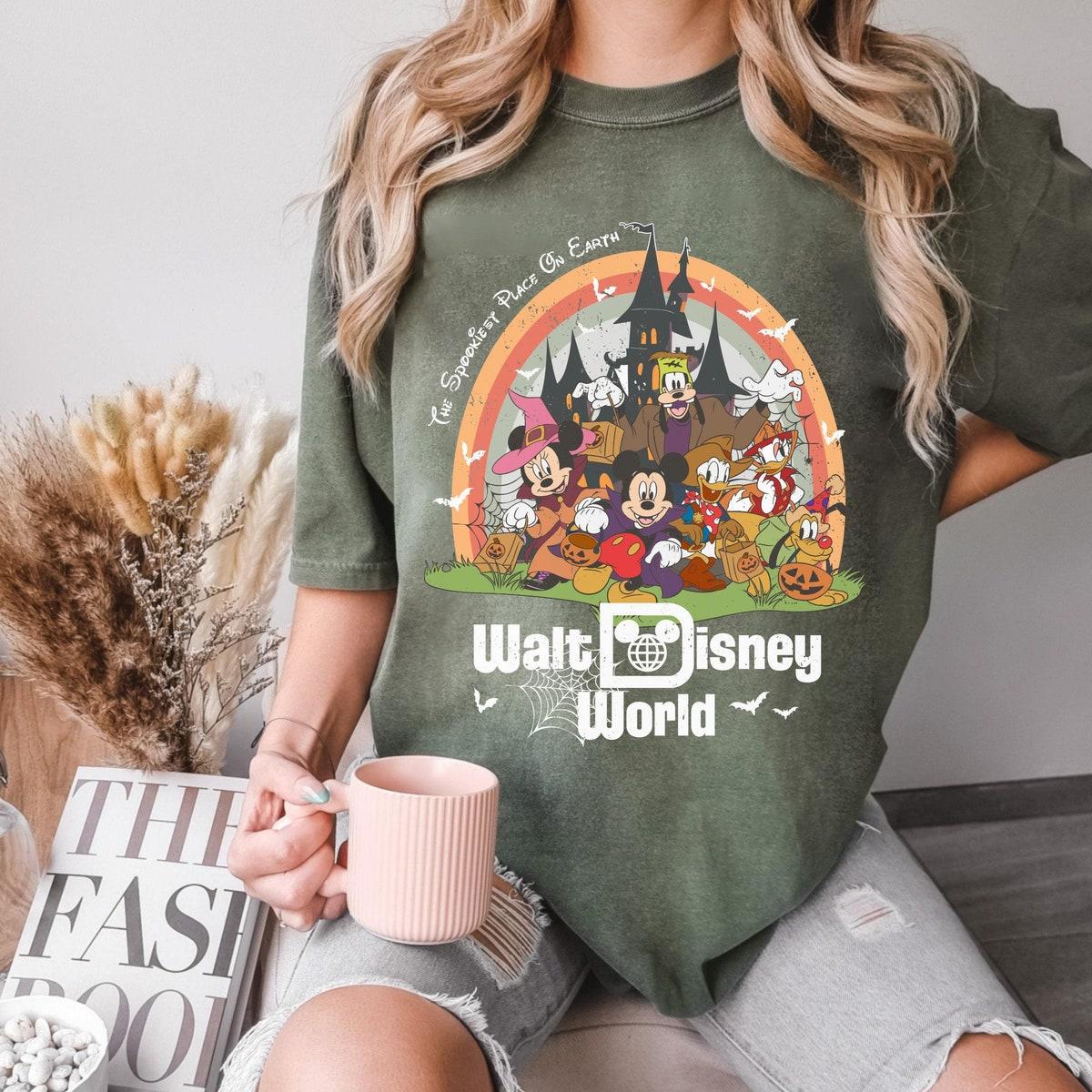 Mickey Friends Halloween Spookiest Place On Earth Shirt 4