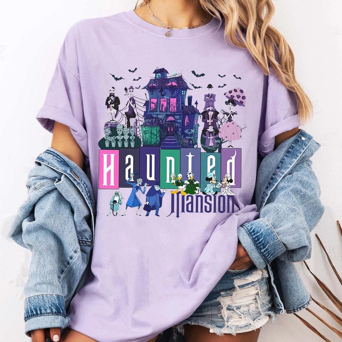 Mickey Friends Hitchhiking Ghosts Foolish Mortal The Haunted Mansion Shirt 3