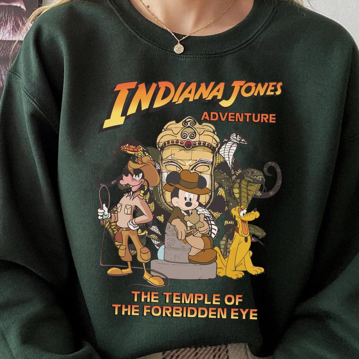 Mickey Goofy Pluto Indiana Jones Adventure Temple Forbidden Eye Shirt 5