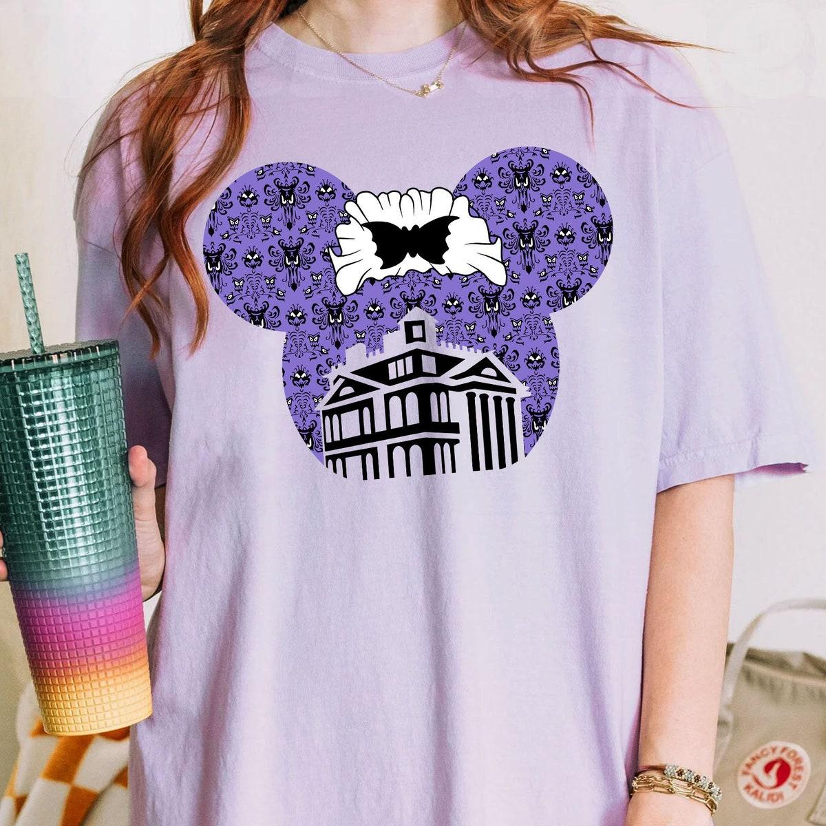 Mickey Minnie Ears Foolish Mortals Halloween Couple Matching Shirt 3