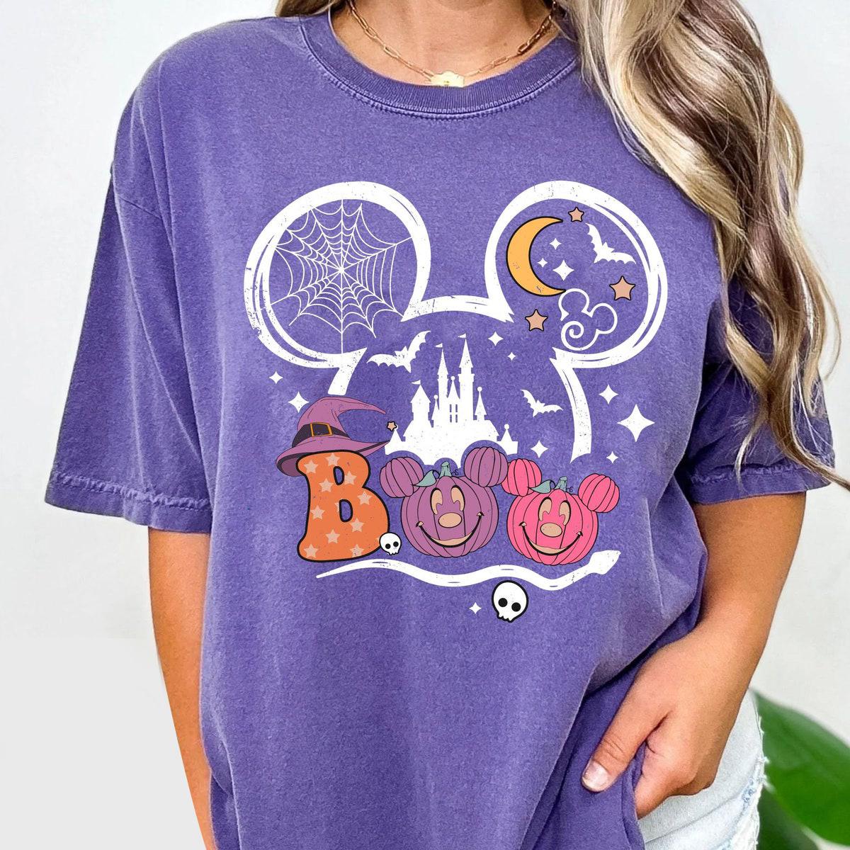 Mickey Minnie Pumpkin Boo To You Halloween Shirt 3