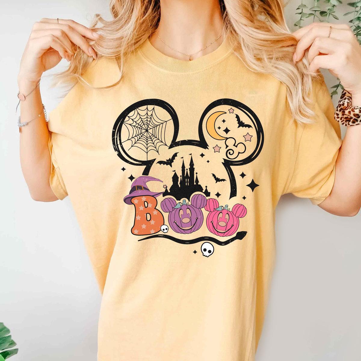 Mickey Minnie Pumpkin Boo To You Halloween Shirt 5