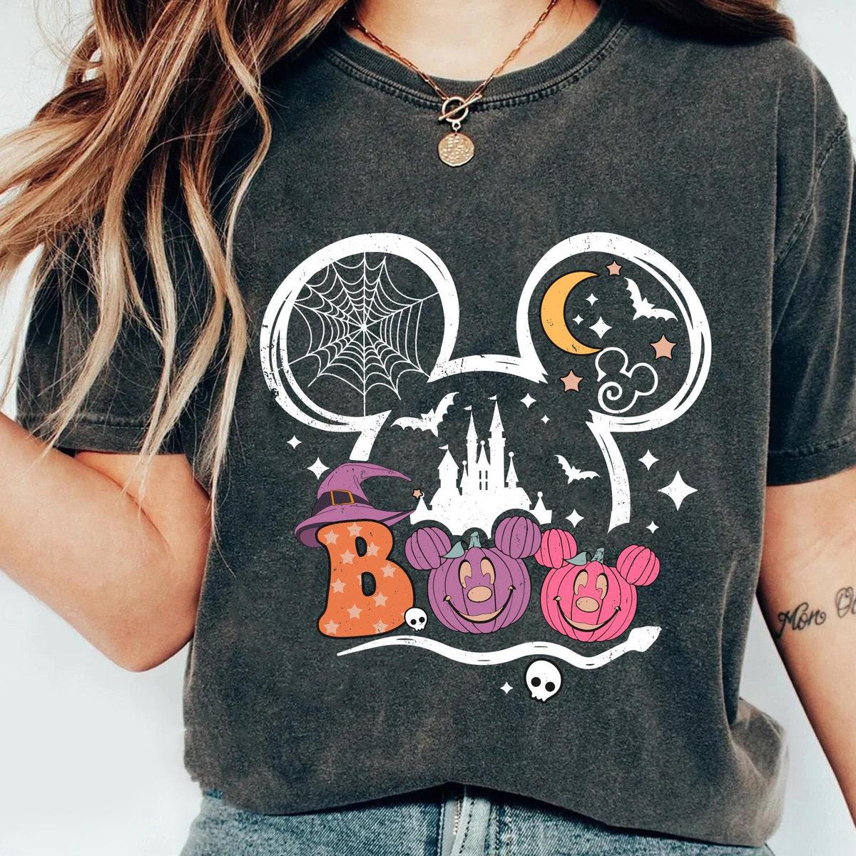 Mickey Minnie Pumpkin Boo To You Halloween Shirt 6