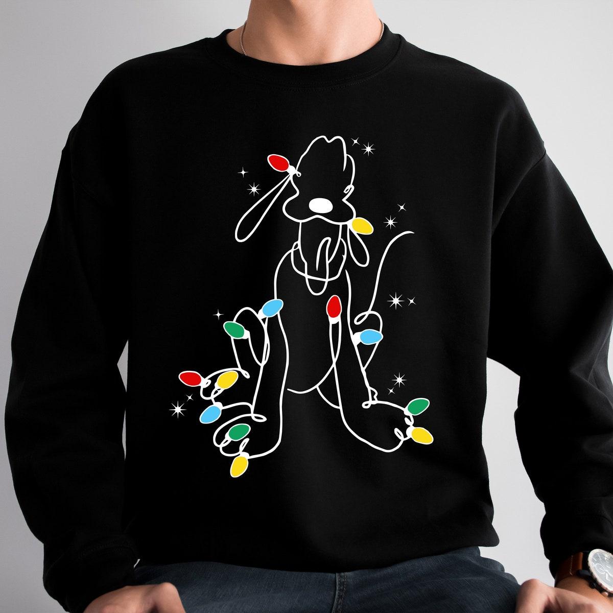 Mickey Mouse And Friends Christmas Lights Family Matching Shirt 6