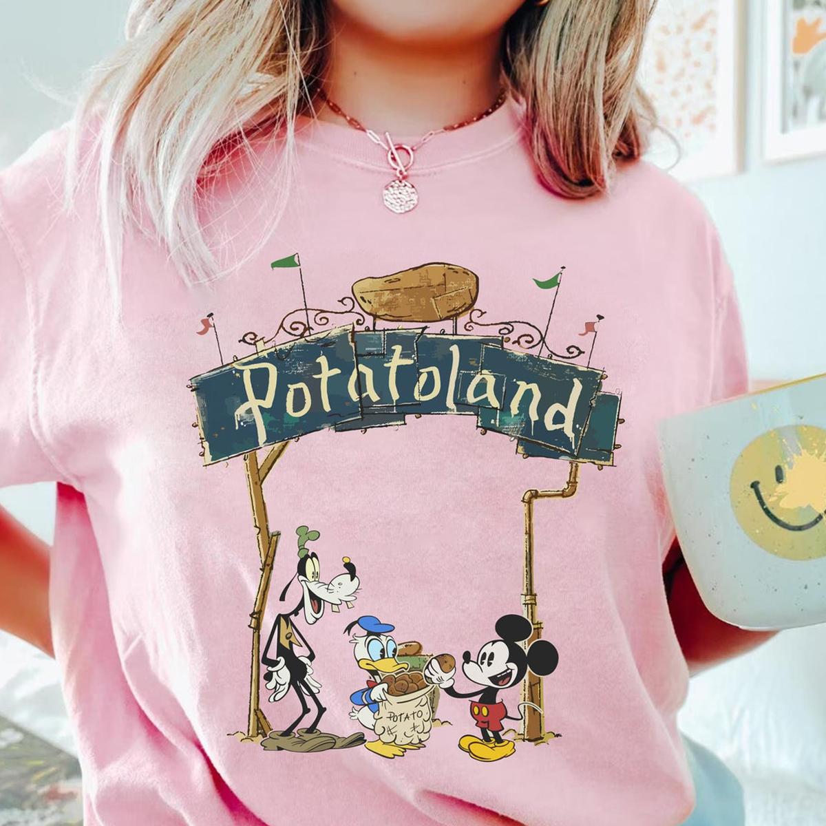 Mickey Mouse Donald Duck And Goofy Welcome To Potatoland Shirt 5