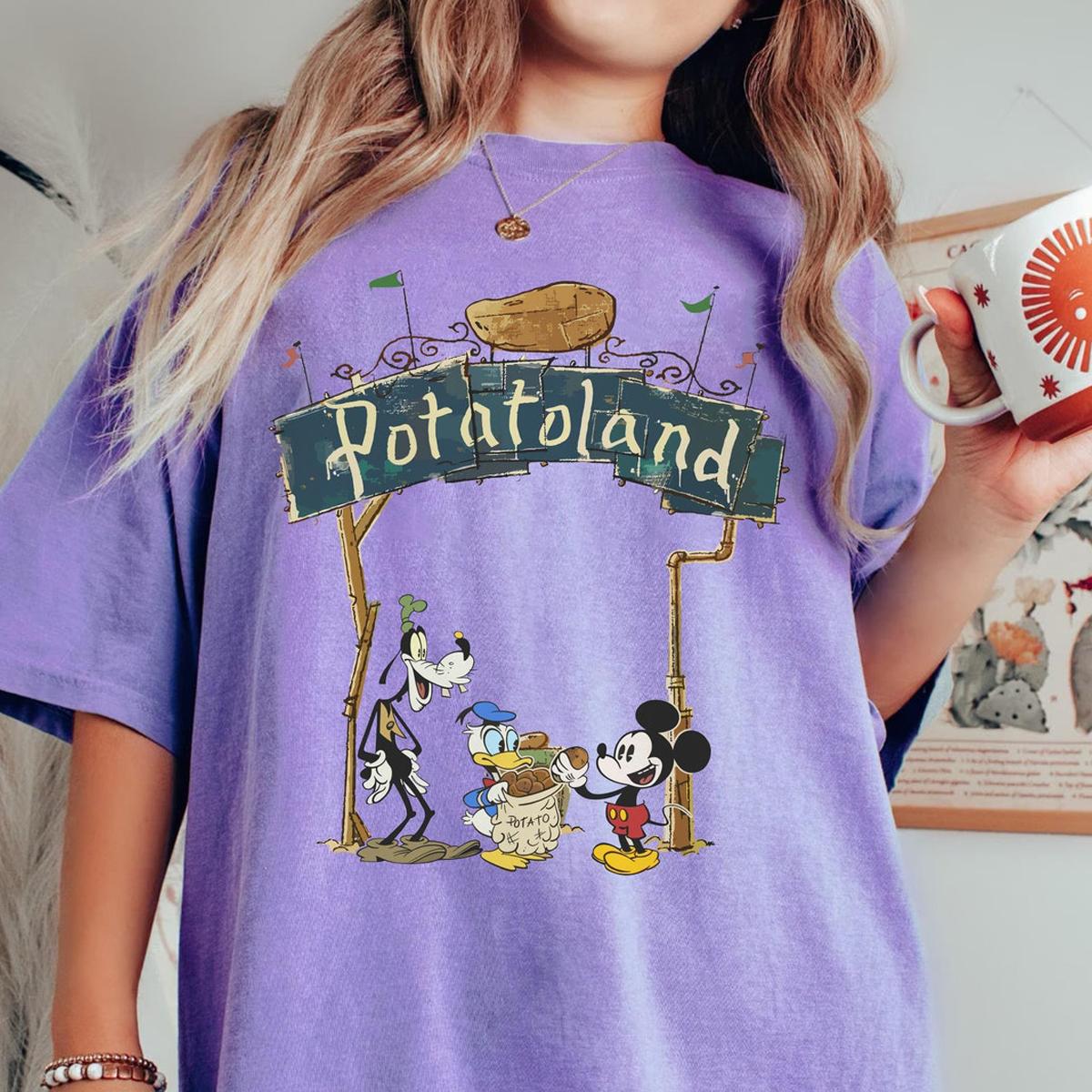 Mickey Mouse Donald Duck And Goofy Welcome To Potatoland Shirt 6