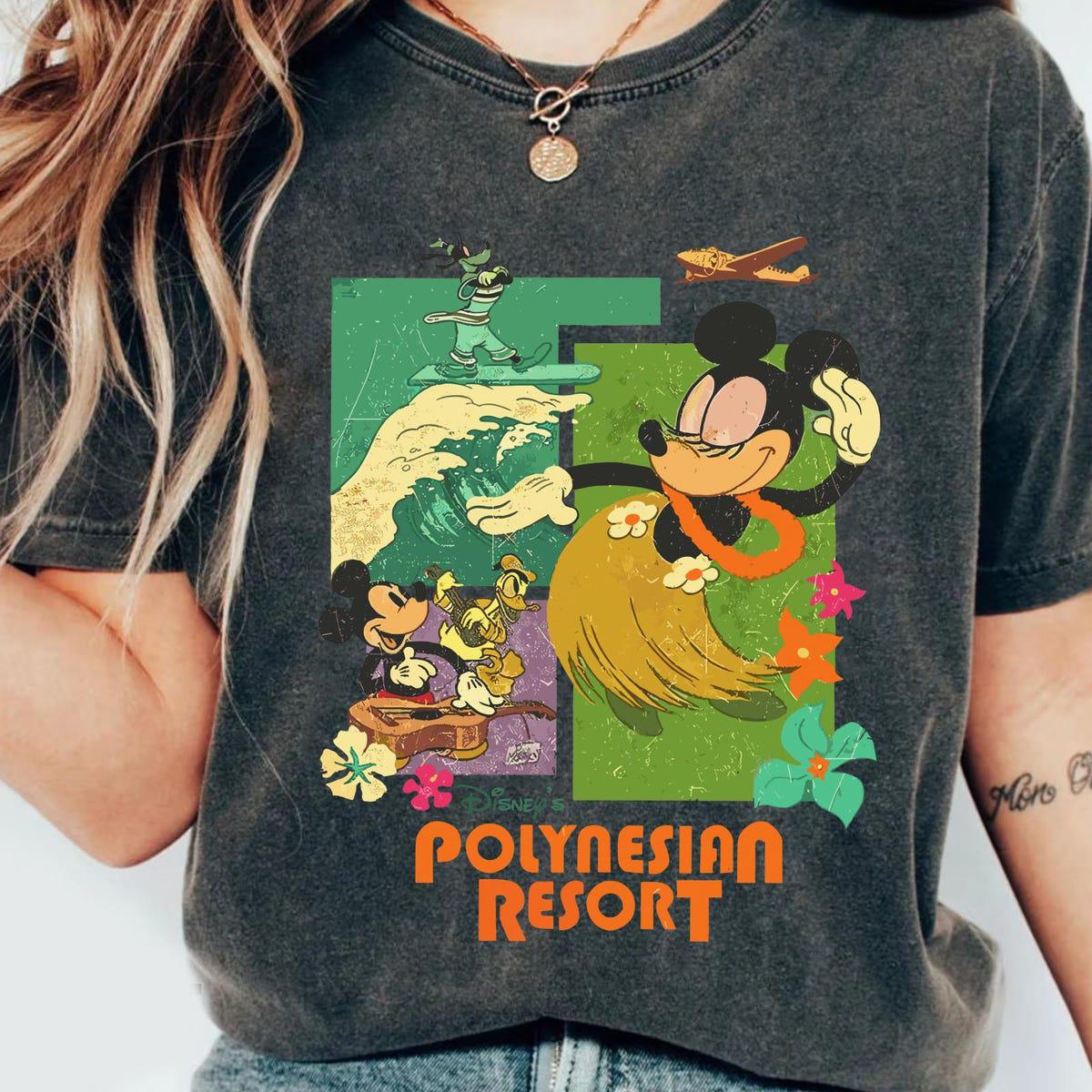 Mickey Mouse Drum And Tiki Polynesian Resort Shirt 3