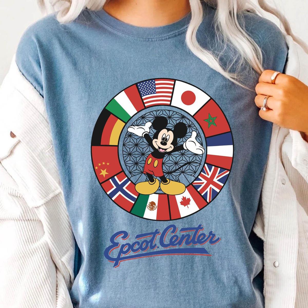 Mickey Mouse Epcot Center Country Flag 1982 Shirt 5