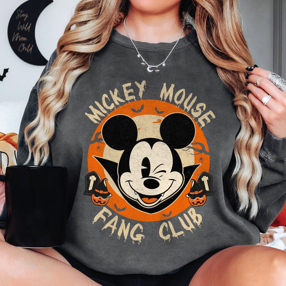 Mickey Mouse Fang Club Logo Halloween Vampire Mickey Shirt 1