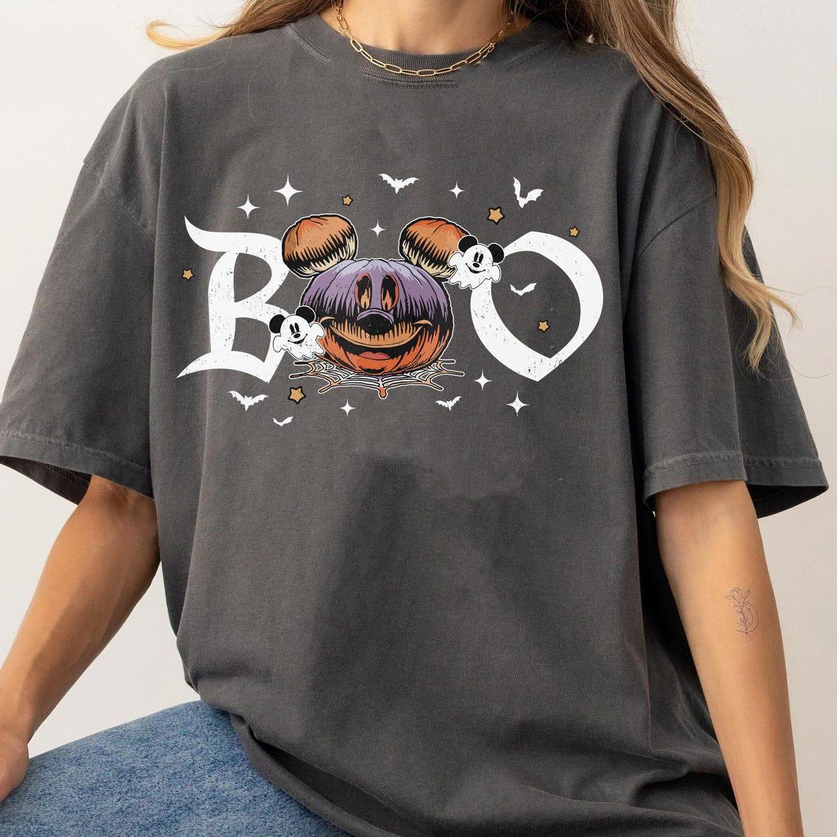 Mickey Mouse Halloween Pumpkin Boo To You Shirt 4