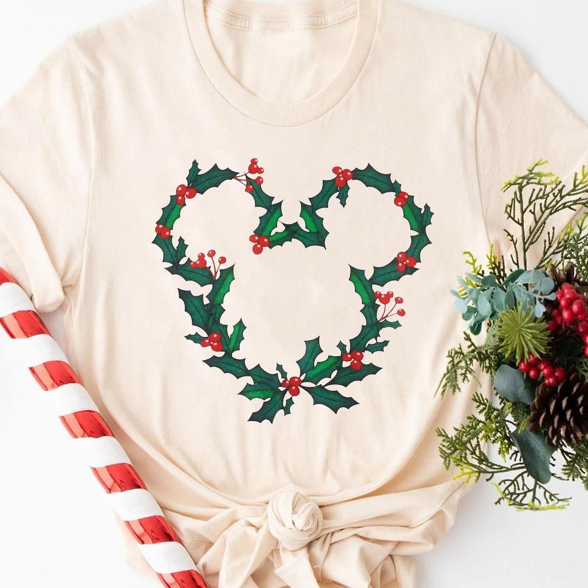 Mickey Mouse Icon Christmas Wreath Shirt 1