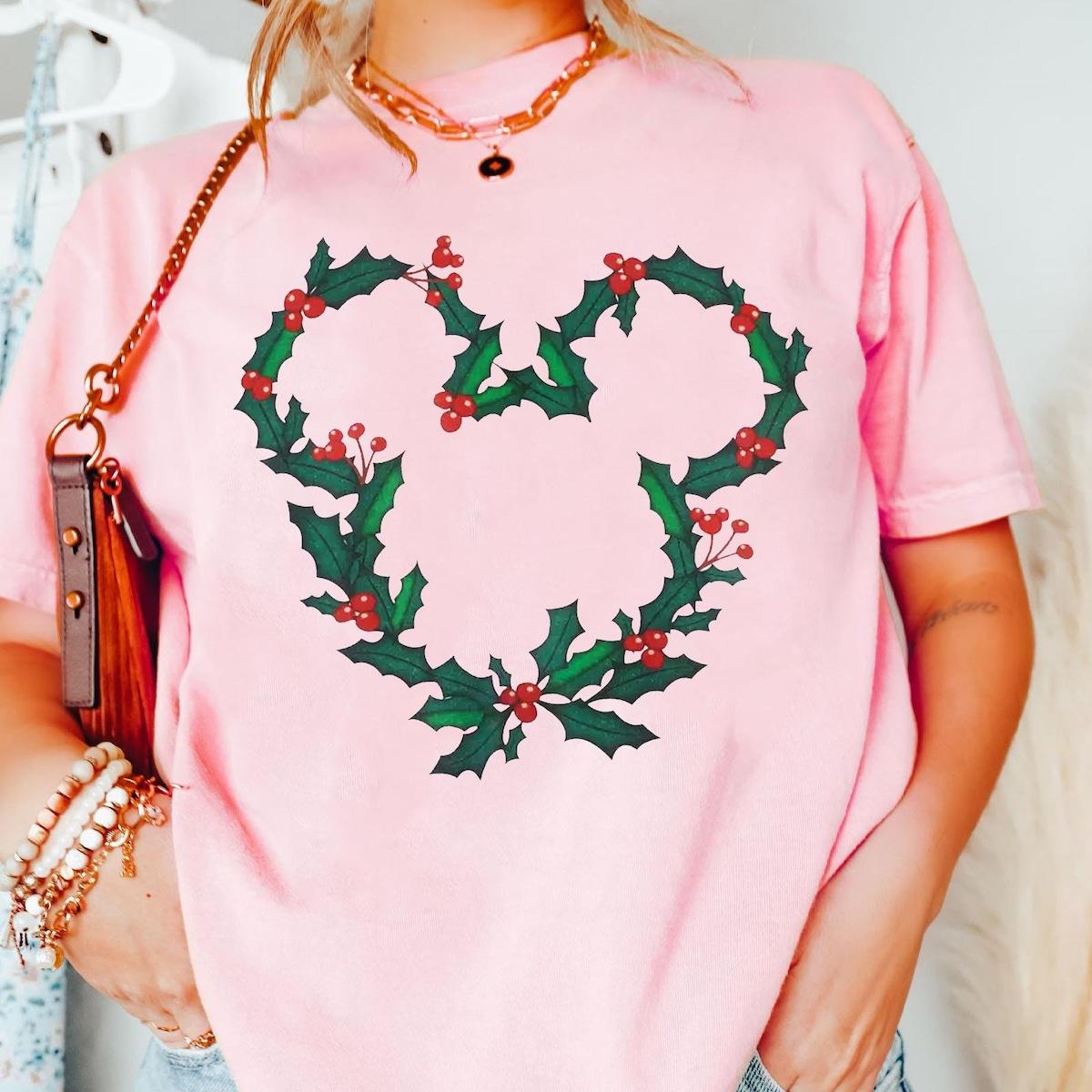 Mickey Mouse Icon Christmas Wreath Shirt 3