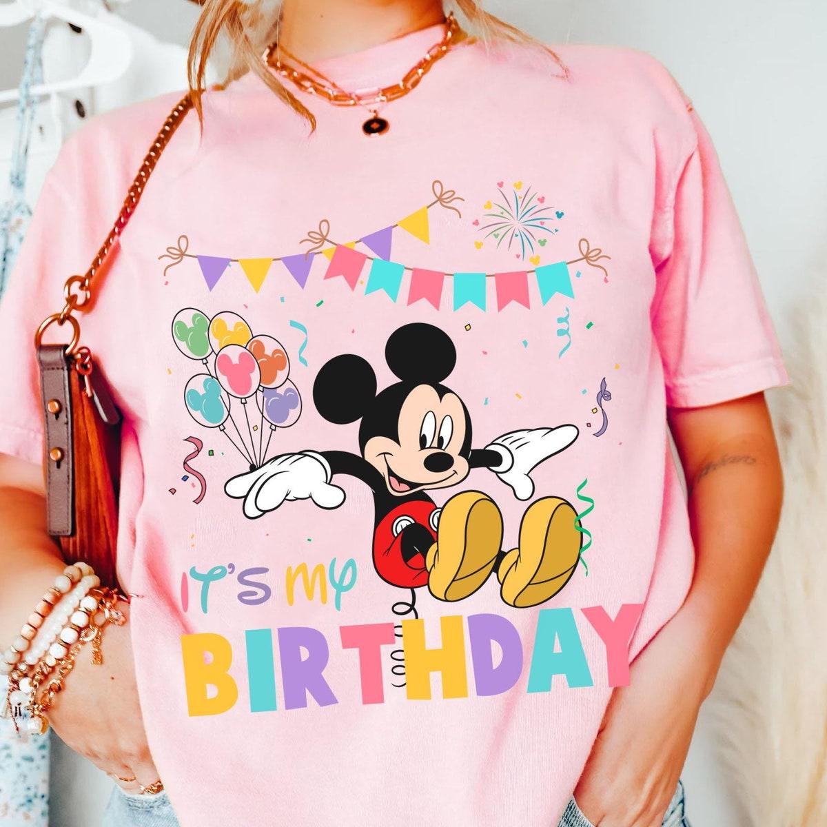 Mickey Mouse It's My Birthday Mickey Balloons Disney Shirt 2