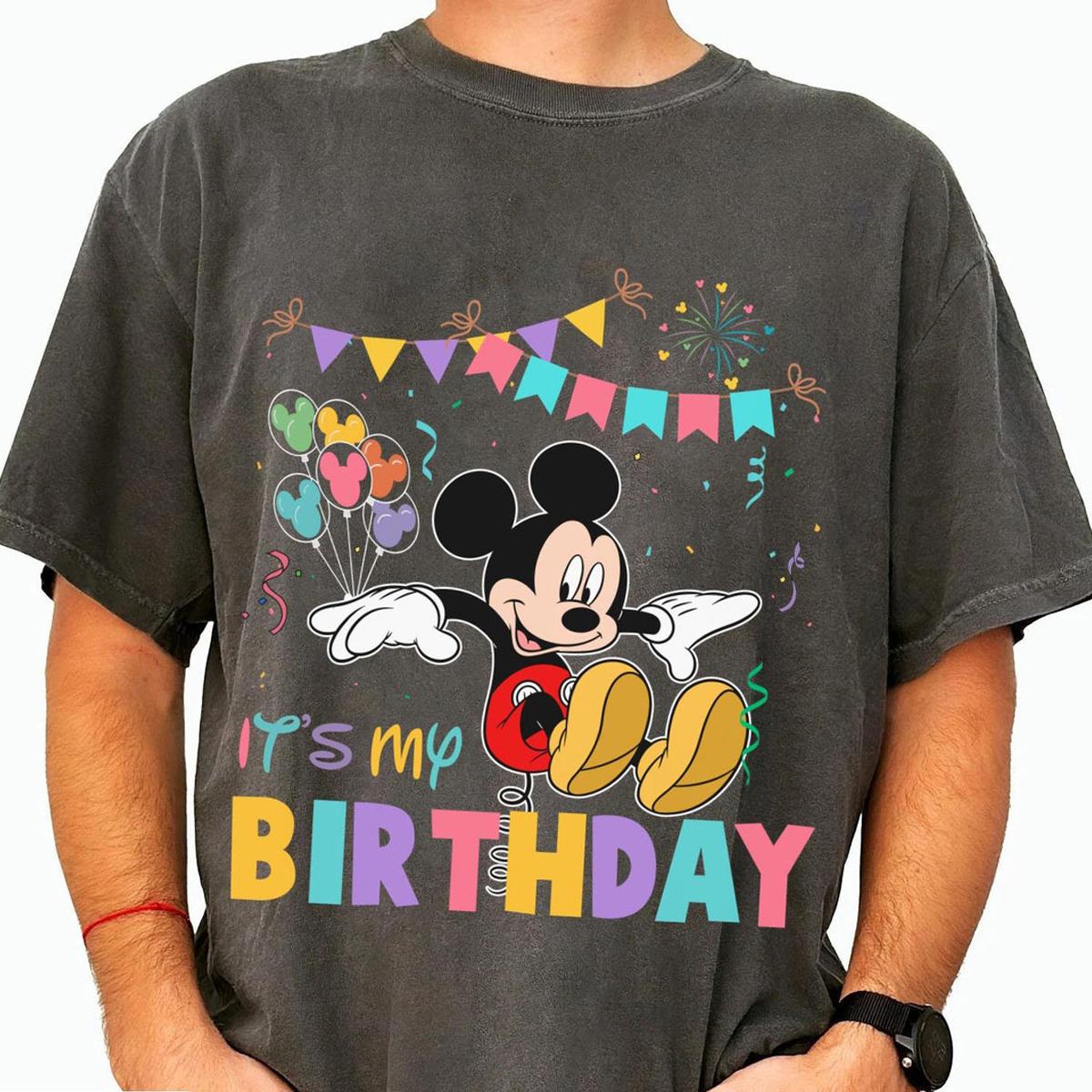 Mickey Mouse It's My Birthday Mickey Balloons Disney Shirt 3