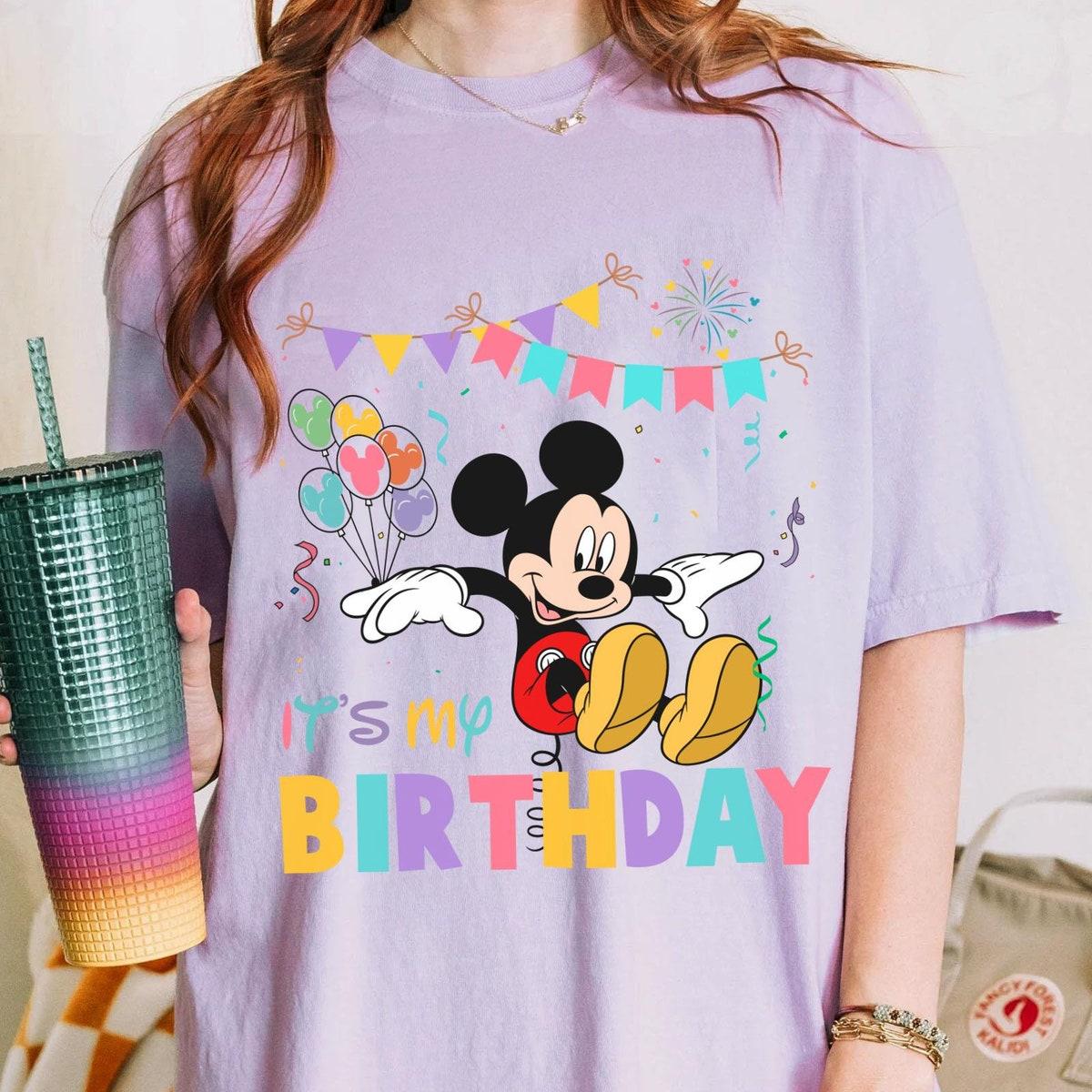 Mickey Mouse It's My Birthday Mickey Balloons Disney Shirt 4