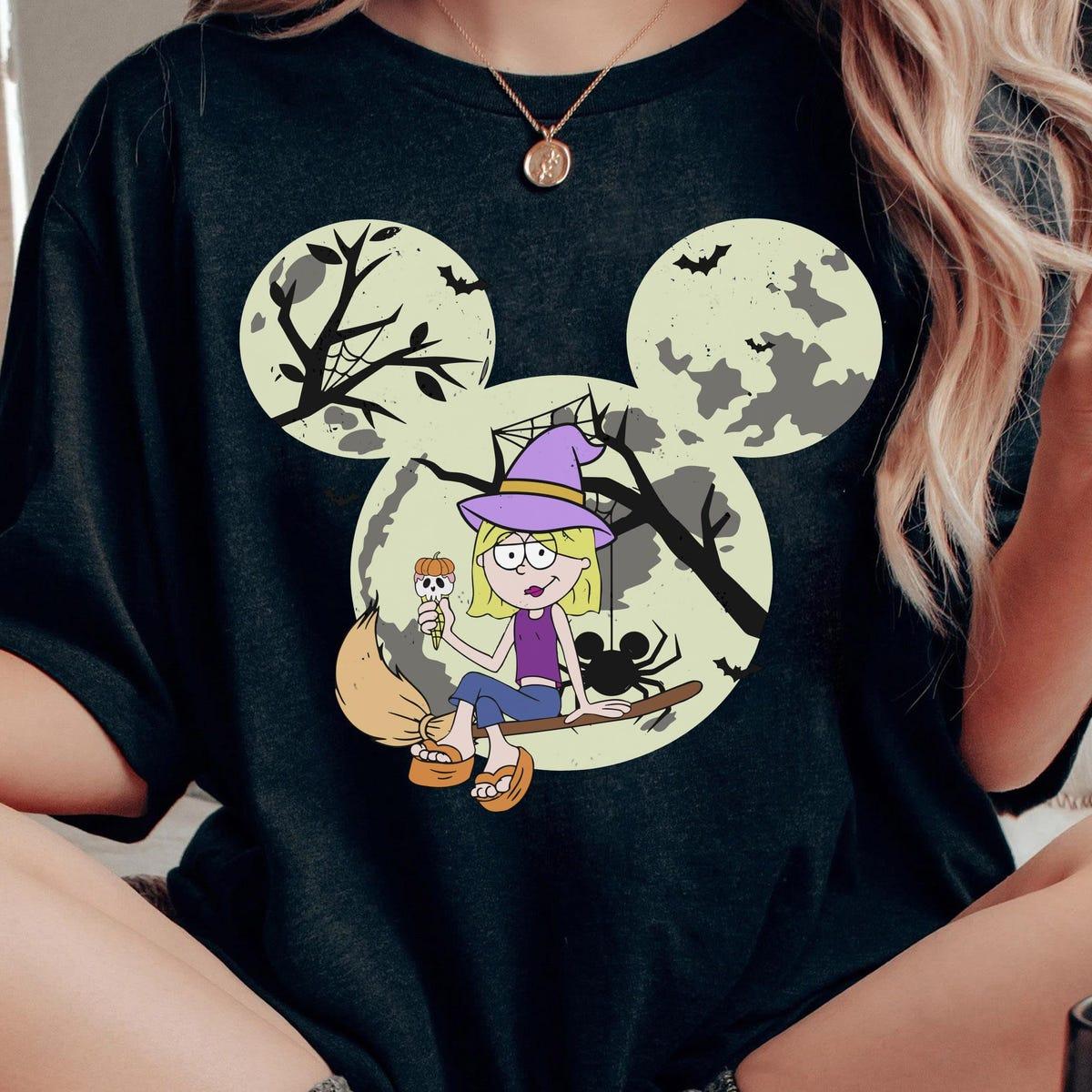 Mickey Mouse Moon Lizzie Mcguire Witch Halloween Shirt 1