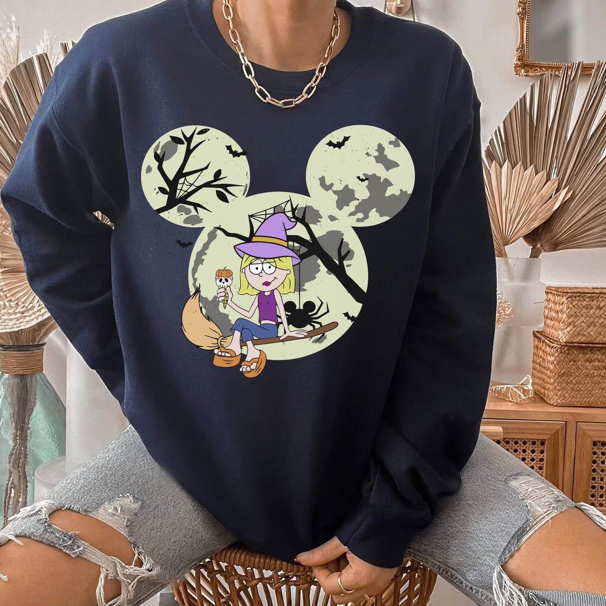 Mickey Mouse Moon Lizzie Mcguire Witch Halloween Shirt 3