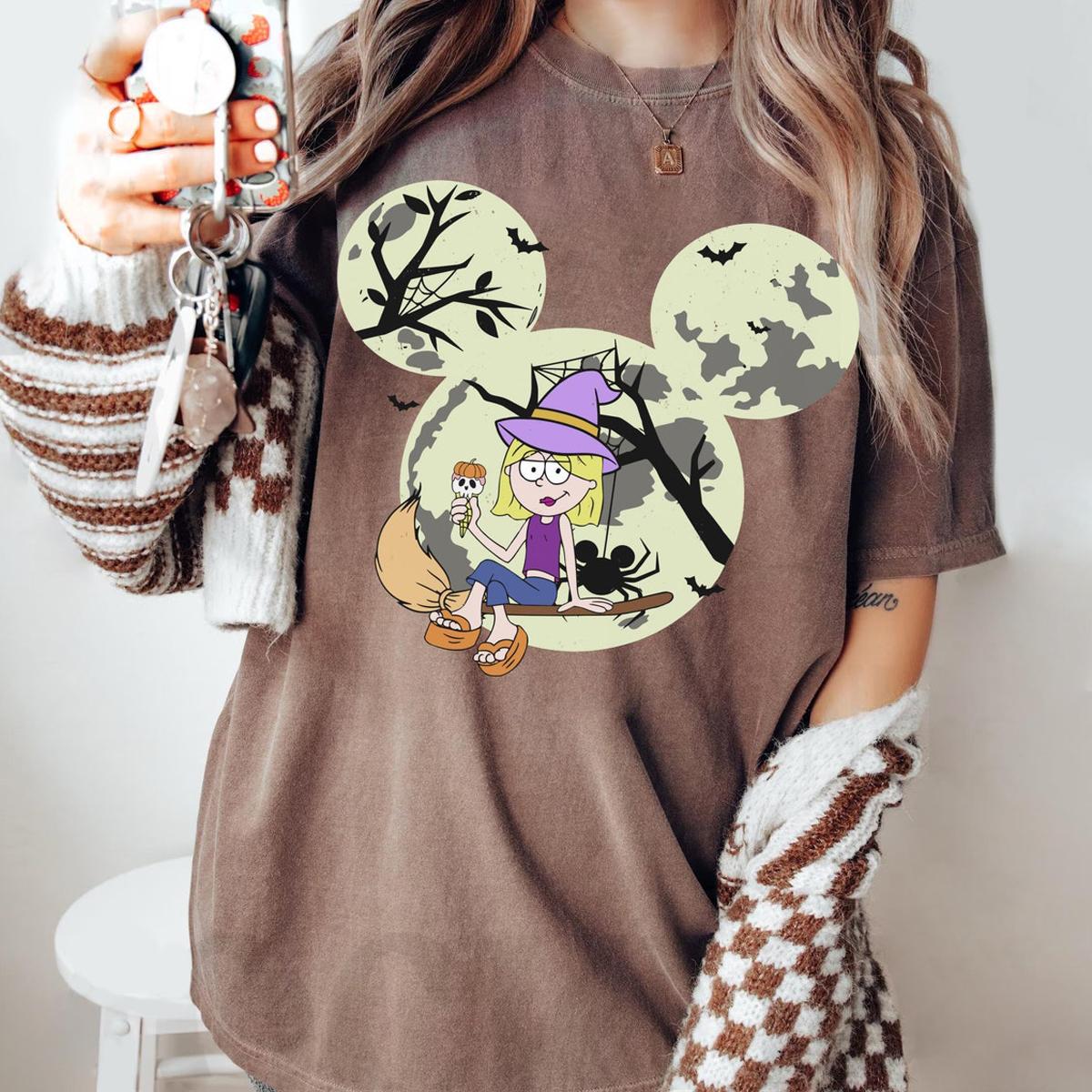 Mickey Mouse Moon Lizzie Mcguire Witch Halloween Shirt 4