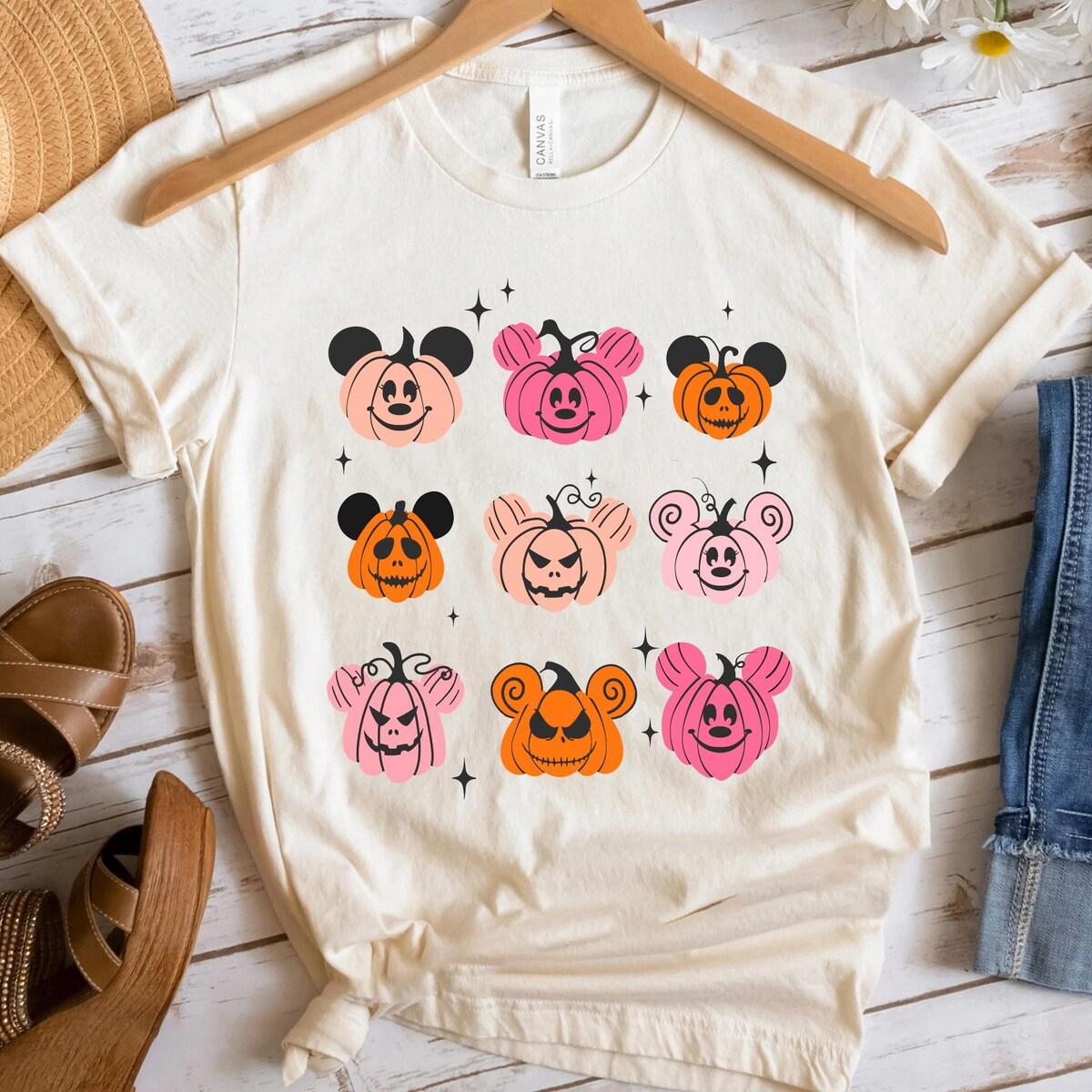 Mickey Mouse Pumpkin Ears Mickey And Friends Halloween Shirt 5