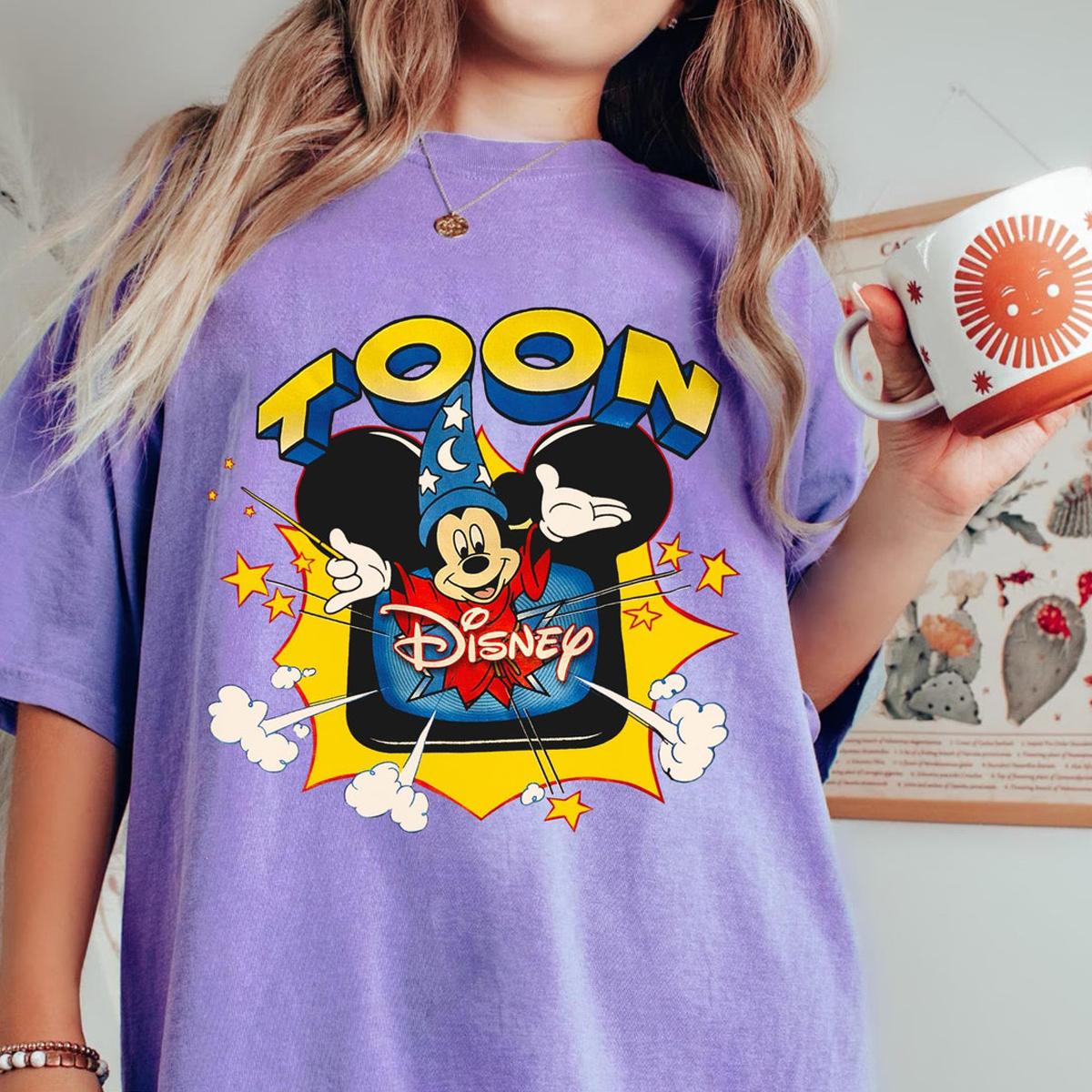 Mickey Mouse Sorcerer Fantasia Toon Shirt 4