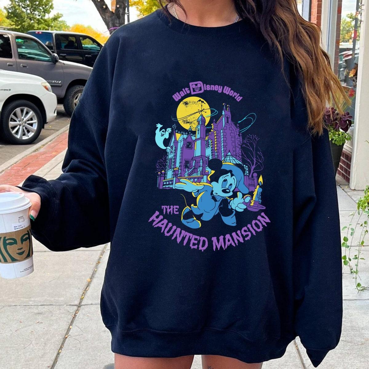 Mickey Mouse The Hatbox Ghost The Haunted Mansion Shirt 5