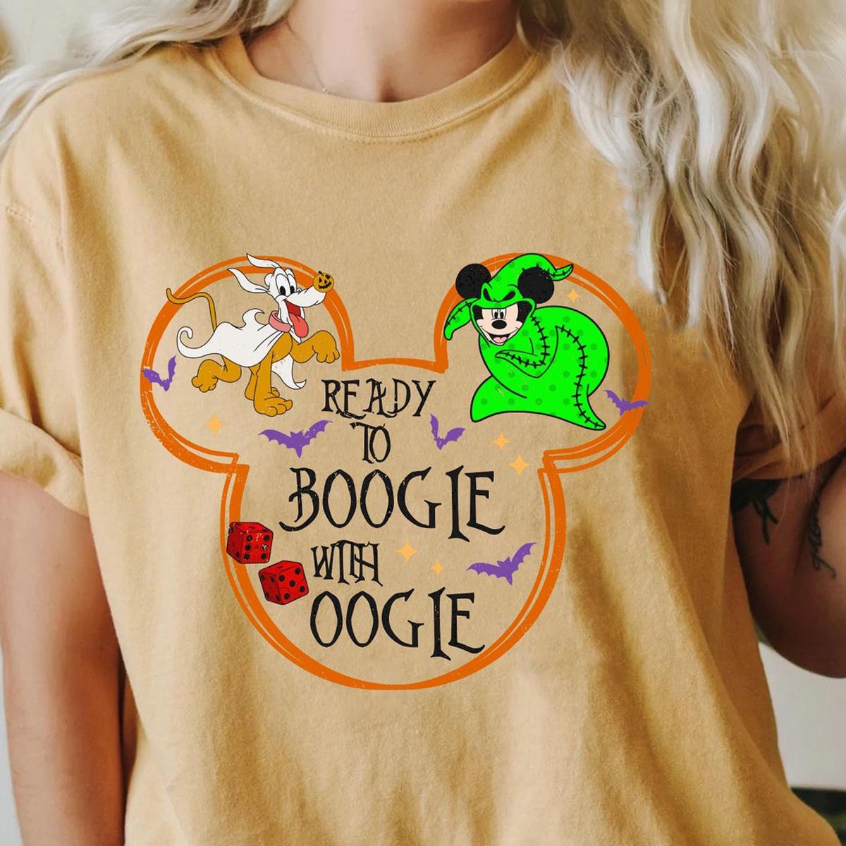 Mickey Oogie Pluto Zero Dog Ready To Oogie With Boogie Bash Shirt 4