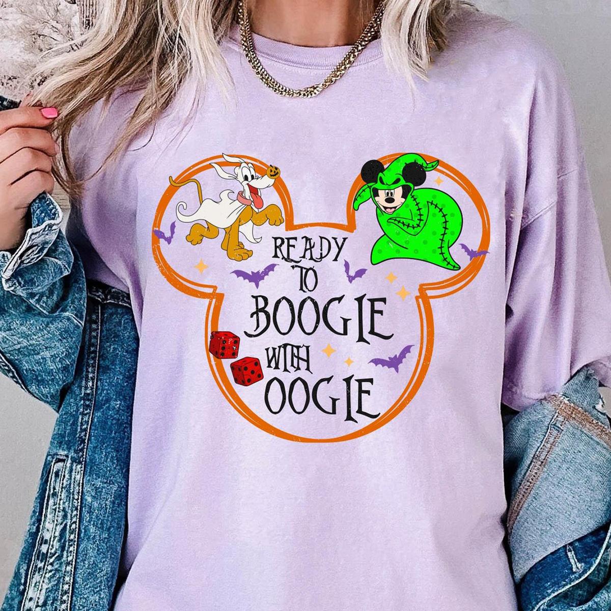 Mickey Oogie Pluto Zero Dog Ready To Oogie With Boogie Bash Shirt 6