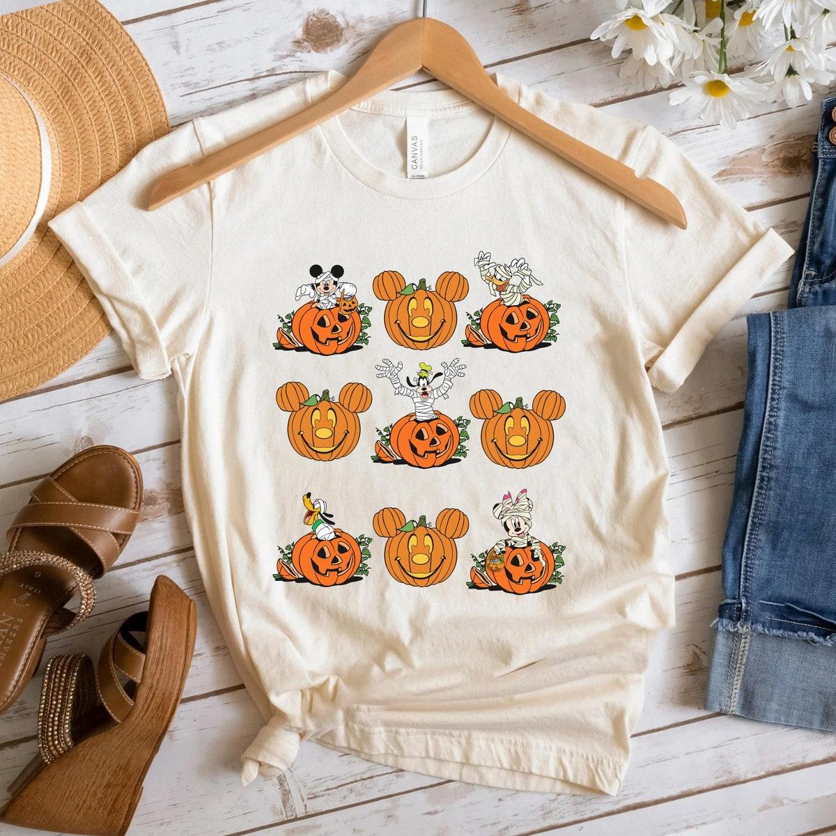 Mickey Pumpkin Halloween Spooky Season Costume Shirt 2