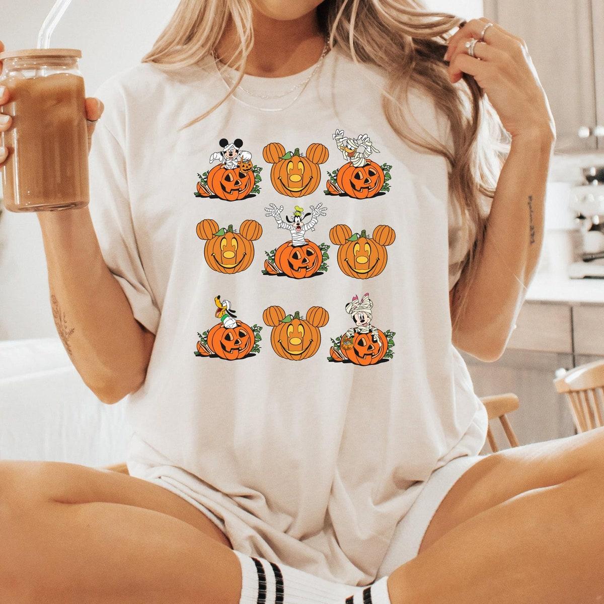 Mickey Pumpkin Halloween Spooky Season Costume Shirt 4