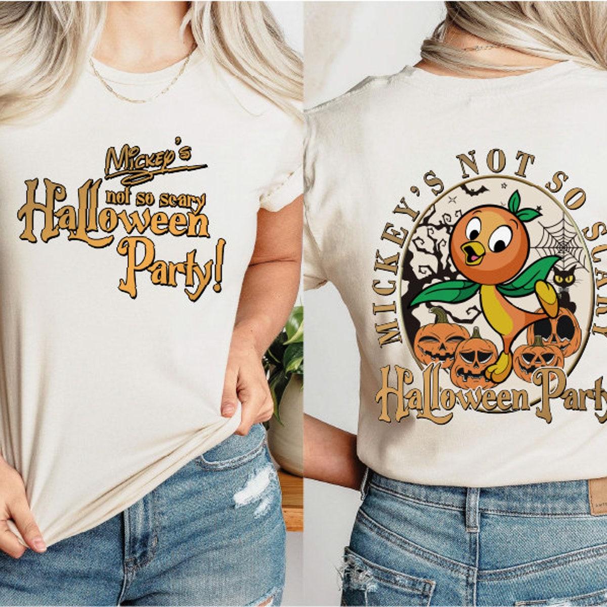 Mickey's Not So Scary Halloween Party Orange Bird Shirt 1