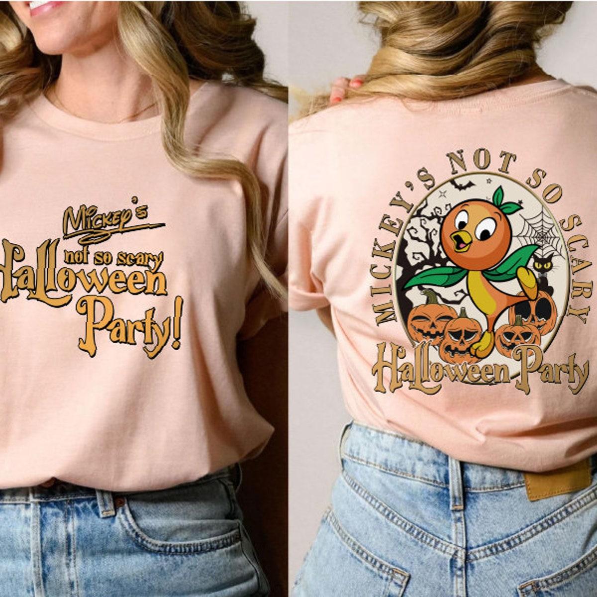 Mickey's Not So Scary Halloween Party Orange Bird Shirt 2