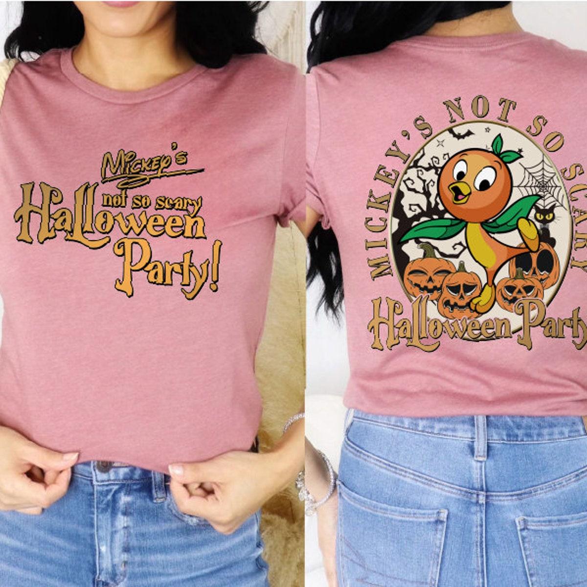 Mickey's Not So Scary Halloween Party Orange Bird Shirt 3