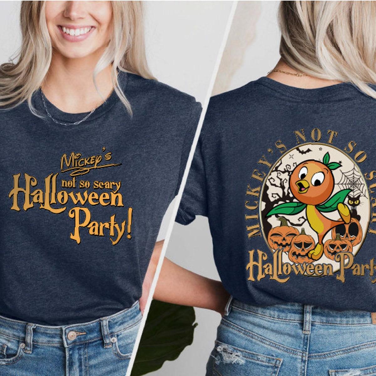 Mickey's Not So Scary Halloween Party Orange Bird Shirt 4