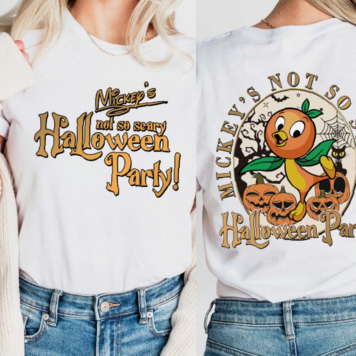 Mickey's Not So Scary Halloween Party Orange Bird Shirt 5