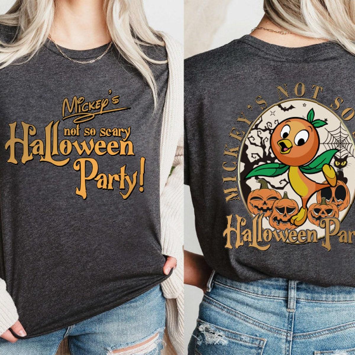 Mickey's Not So Scary Halloween Party Orange Bird Shirt 6